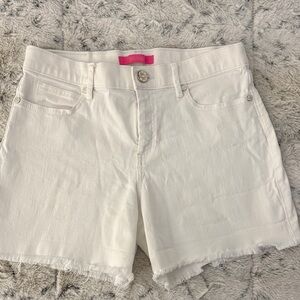 Lilly Pulitzer White Denim Shorts